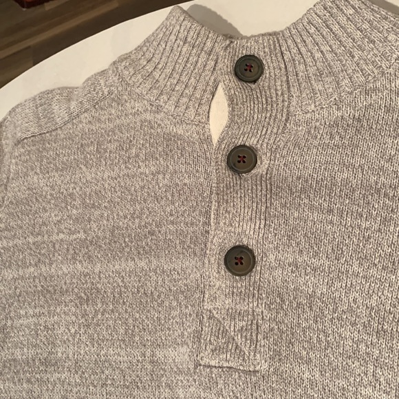 Men’s cotton Kolby sweater,  M crew with buttons sweater. - Picture 2 of 7